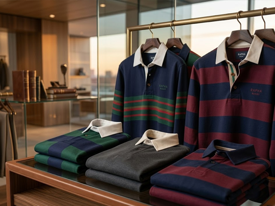 Heavyweight rugby shirt industrial shot