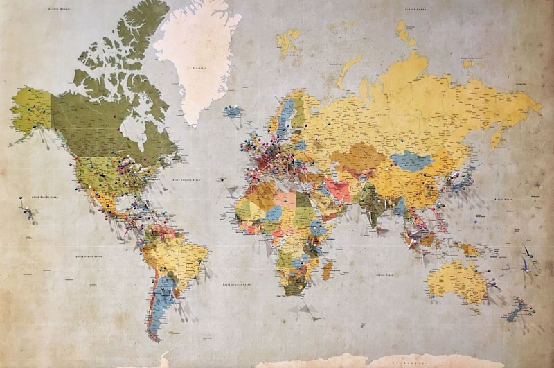 Global logistics and manufacturing map