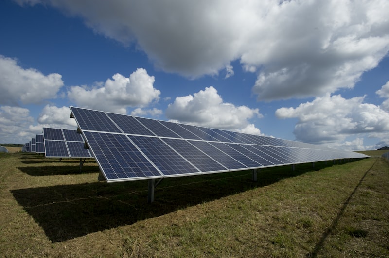 Eco-friendly solar panels installed at our textile manufacturing plant